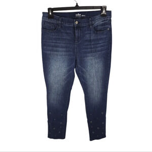 {New York & Co.} Soho Skinny Studded Jeans in Medium Wash - Size 12